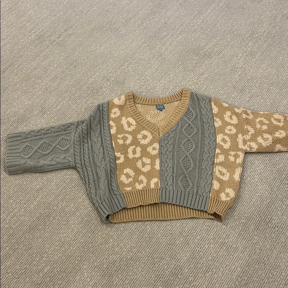 Multi patterned sweater